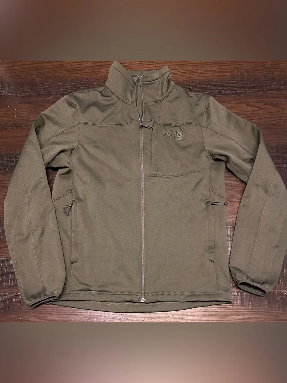 The North Face Men's Olive Green Lightweight Full-Zip Jacket